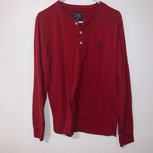‼️ ABERCROMBIE & FITCH RED LONG SLEEVE ‼️